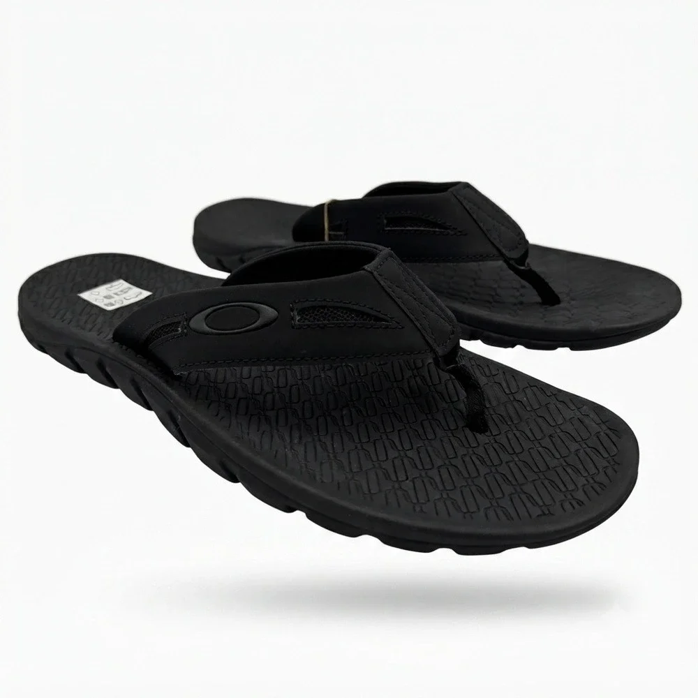 Oakley Operative Sandal 2.0 Mens Size 11 Blackout Sport Flip Flop Black **NEW**